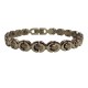 Magnetic stainless Steel Bracelet Silver Ribbon