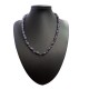 Magnetic Hematite Necklace Purple Bead