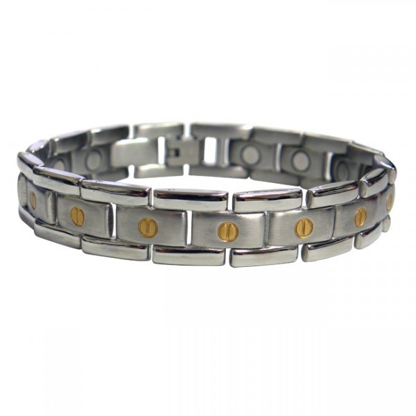 Magnetic Stainless Steel Bracelet Flat Screwhead